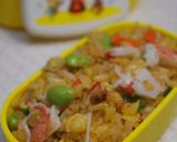 カニカマと枝豆の彩り炒飯作り方5写真