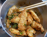 ささみ揚げ♫オイケチャだれの葱ゴマまみれ作り方9写真