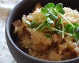 焼豚と搾菜の炊き込みごはん作り方4写真