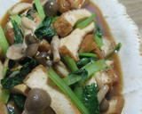 厚揚げしめじ小松菜のオイスターソース煮作り方11写真