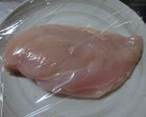 ✿枝豆と鶏むね肉の梅肉和え✿作り方2写真