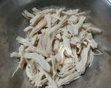 ✿枝豆と鶏むね肉の梅肉和え✿作り方4写真