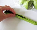 抹茶ミルクあずきパン作り方12写真