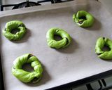 抹茶ミルクあずきパン作り方14写真