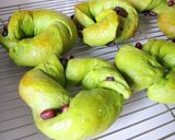 抹茶ミルクあずきパン作り方16写真