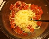 トマトと生ハムの冷製パスタ作り方3写真