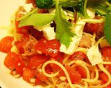 トマトと生ハムの冷製パスタ作り方4写真