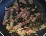ハマるパスタ♥野沢菜ベーコンガーリック味作り方3写真