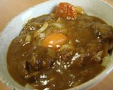 残りのカレーで超手軽☆釜玉風カレーうどん作り方5写真