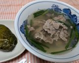 昆布と鰹のお出汁で肉吸い作り方12写真