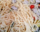 簡単夏の夕飯・昼食！トマトマグロのパスタ作り方8写真