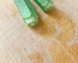 食品はオクラのみ!茹で1分!梅和え作り方1写真