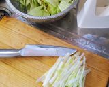 キャベツとネギの鶏がらスープ作り方1写真