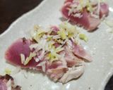 ガスコンロで炙るカツオのタタキ作り方8写真