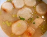 大根の葉っぱの味噌汁作り方2写真
