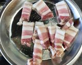 パンチェッタとキャベツのトマトパスタ作り方1写真