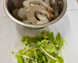白菜の茎とえびとセロリのスープ♪作り方2写真