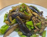 ナスと万願寺とうがらしの辛味噌炒め。作り方6写真