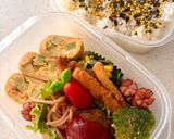 ブロッコリーの芯と紅生姜の卵焼き♪お弁当作り方11写真