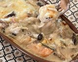アツアツ♪きのことなす、鮭のグラタン作り方4写真
