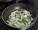ツナと三度豆のお茶漬けパスタ作り方1写真