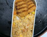 レンジ簡単梅クリーミー焼うどん味炒飯弁当作り方15写真