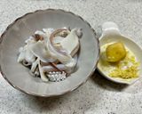 新子アオリイカのゲソ、ミミの湯通し作り方4写真