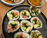海鮮太巻き 簡単 具沢山のご飯少なめ！作り方6写真