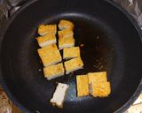 厚揚げの焼肉のタレ炒めマヨ掛け作り方1写真