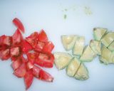 簡単　アボカドとトマトのわさび醤油＊作り方2写真