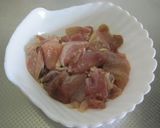 鶏肉とアスパラのオイスタークリーム炒め作り方1写真