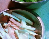 ゴーヤとエリンギと鶏肉の梅風味炒め♪作り方1写真