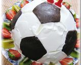 サッカーボールケーキ作り方13写真