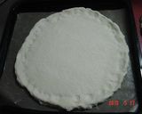 カニカマとアスパラとチキンの美味ピザ作り方1写真
