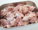 たっぷりキャベツに鶏肉のせました♪作り方4写真