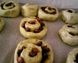 超簡単パン！抹茶甘納豆パン♪作り方5写真