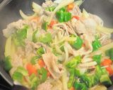 彩り野菜と豚肉のカレー風味炒め作り方5写真