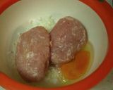 鶏挽肉と玉葱の簡単つくね。作り方2写真