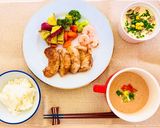 梨の肉巻き♡温野菜添え作り方5写真