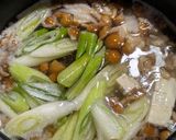豆腐となめことネギの味噌汁作り方3写真