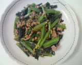 ほうれん草と豚肉の炒め物作り方6写真