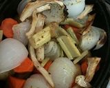 ゴロゴロ野菜と骨付き鶏肉のミルクシチュ-作り方3写真
