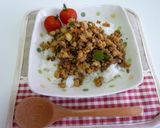 豆腐入り♡オイスターそぼろ丼作り方6写真