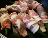 オクラの肉海苔巻き お弁当にも作り方4写真