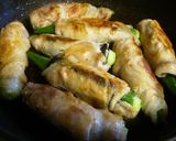 オクラの肉海苔巻き お弁当にも作り方7写真