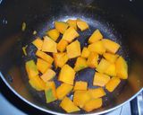 ＊彩りかぼちゃサラダ　レーズンと枝豆入り作り方5写真