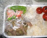 カニカマとひこうき豆のおかか和え作り方4写真