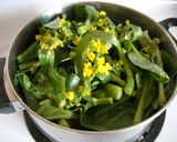 油菜と凍り豆腐の炊いたん作り方2写真