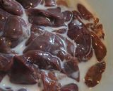 鶏肝の生姜煮作り方1写真
