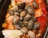 アサリとチキンのトマト鍋作り方3写真